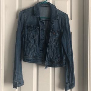 Lightly distressed denim jacket
